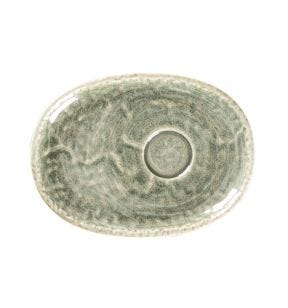 Sous-tasse à expresso ovale Sage porcelaine 15 cm Krush Rak