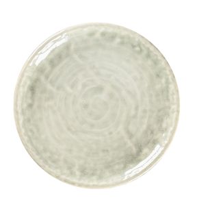 Assiette plate coupe rond céladon porcelaine Ø 15 cm Krush Rak