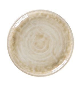 Assiette plate coupe rond vanilla porcelaine Ø 15 cm Krush Rak