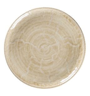 Assiette plate coupe rond vanilla porcelaine Ø 20,9 cm Krush Rak
