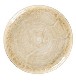 Assiette plate coupe rond vanilla porcelaine Ø 24 cm Krush Rak