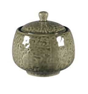 Suikerpot met deksel rond steel porselein 25 cl Ø 8.8 Krush Rak