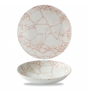 Soepbord rond coral verglaasd Ø 24.8 Kintsugi Churchill