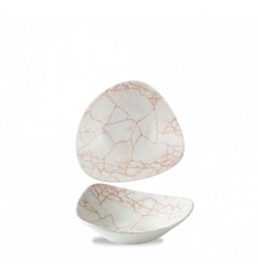 Bol driehoekig coral verglaasd Ø 25.3 Kintsugi Churchill