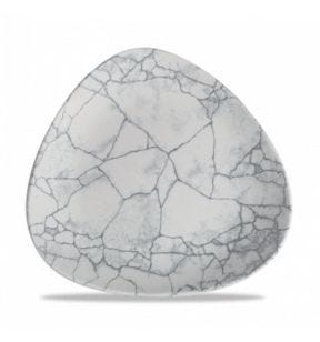 Vlakke snijplaat driehoekig pearl grey verglaasd Ø 22.9 Kintsugi Churchill
