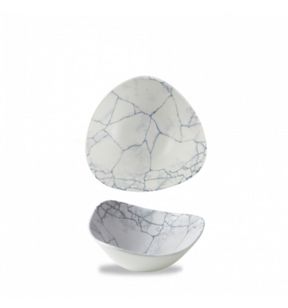 Bol driehoekig pearl grey verglaasd Ø 25.3 Kintsugi Churchill