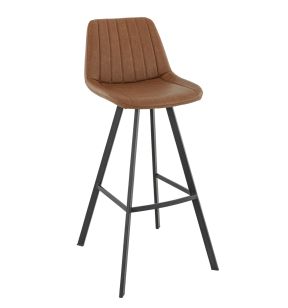 Tabouret de bar d'intérieur marron 106x46x53 cm Kyle Flexmob