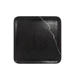 Plat bord vierkant zwart porselein x29.7 Kintzoo Rak