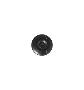 Sous tasse à espresso rond noir porcelaine Ø 12 cm Kintzoo Rak