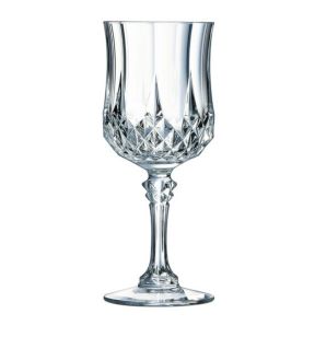 Glas op voet kristallijnglas 25 cl Longchamp Cristal D'arques