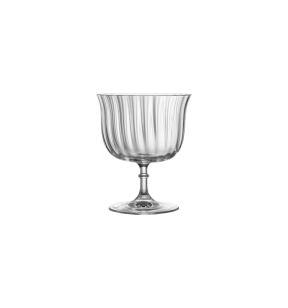 Coupe dessert transparent verre cristallin Ø 9,1 cm Rims Fluted Rak