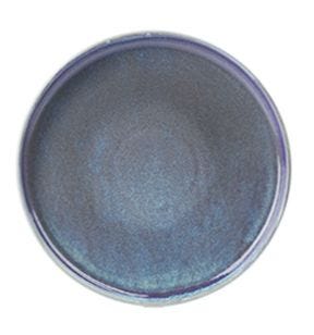 Assiette coupe plate rond nacre porcelaine vitrifiée Ø 21 cm Lilac Astera