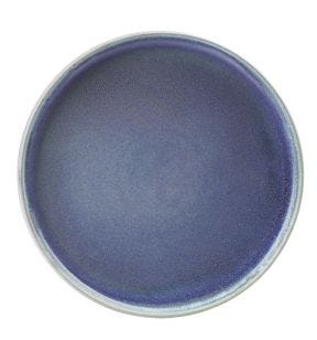 Assiette coupe plate rond nacre porcelaine vitrifiée Ø 27 cm Lilac Astera