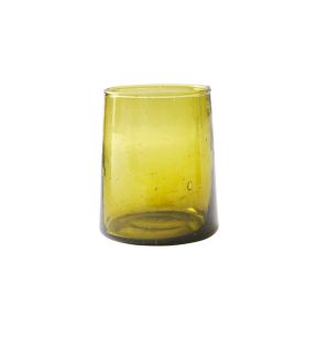 Gobelet forme basse ambre en verre recyclé Lily Pro.mundi