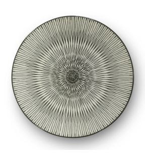 Assiette à dessert rond beige grès émaillé Ø 20,5 cm Hypnose Medard De Noblat