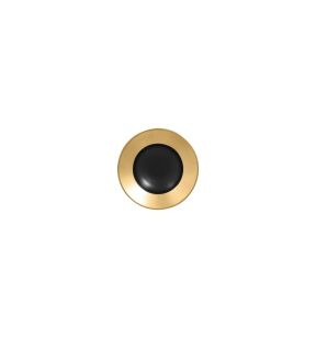 Support plat rond or porcelaine vitrifiée Ø 12,5 cm Chill Rak