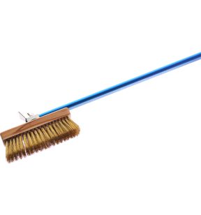 Brosse pour four à pizza laiton 20x6 cm manche 150 cm Gi Metal