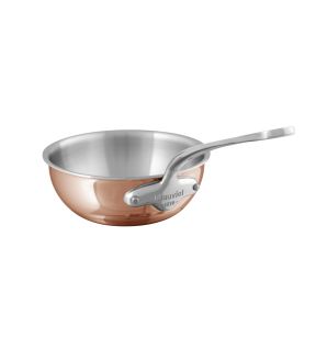 Bolle braadpan koper inox 18/10 Without release liner Zonder deksel Ø 24 8.2 3.2 L M6s Mauviel