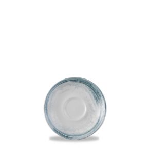 Sous tasse à cappuccino rond bleu porcelaine vitrifiée Ø 15,6 cm Finca Dudson