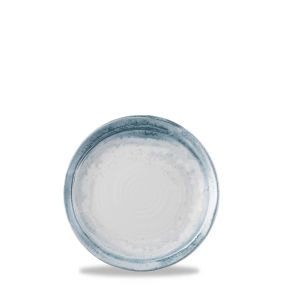 Plat bord met rand organic blauw verglaasd Ø 23 Finca Dudson