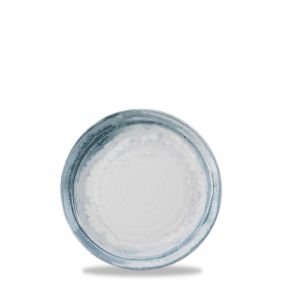 Assiette plate rond bleu porcelaine vitrifiée Ø 23 cm Finca Dudson