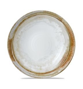 Assiette plate organique beige porcelaine vitrifiée Ø 27 cm Finca Dudson