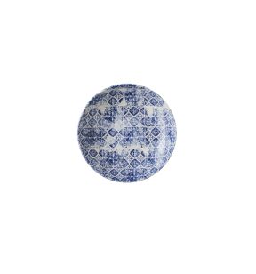 Assiette coupe creuse rond bleu porcelaine vitrifiée Ø 24,8 cm Porto Dudson