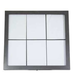 Porte-menu lumineux rectangulaire gris 6 pages led Securit