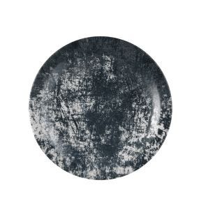 Assiette plate rond noir porcelaine vitrifiée Ø 28 cm Urban Dudson