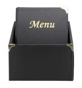 Box pour protège-menu noir en polychlorure de vinyle (PVC) Basic Securit