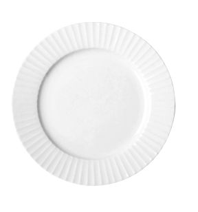 Assiette plate rond ivoire porcelaine vitrifiée Ø 20,8 cm Metropolis Rak