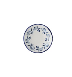 Assiette creuse organique Ink porcelaine vitrifiée Ø 21 cm Harvest Mediterranean Dudson