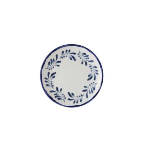 Assiette plate organique Ink porcelaine vitrifiée Ø 23 cm Harvest Mediterranean Dudson
