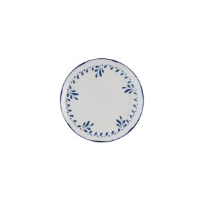 Assiette coupe plate rond Ink porcelaine vitrifiée Ø 26 cm Harvest Mediterranean Dudson