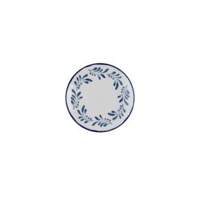 Assiette coupe plate rond Ink porcelaine vitrifiée Ø 22 cm Harvest Mediterranean Dudson