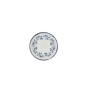 Assiette à bord droit rond blanc porcelaine vitrifiée Ø 21 cm Harvest Mediterranean Dudson