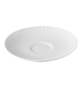 Sous-tasse à expresso rond ivoire porcelaine vitrifiée Ø 12,5 cm Metropolis Rak