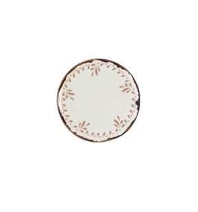 Vlakke plaat organic terracotta verglaasd Ø 27 Harvest Mediterranean Dudson