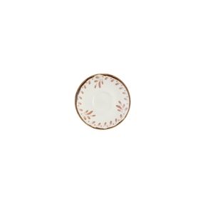 Sous tasse à espresso rond terracotta porcelaine vitrifiée Ø 11,8 cm Harvest Mediterranean Dudson