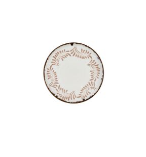 Assiette coupe plate rond terracotta porcelaine vitrifiée Ø 29 cm Harvest Mediterranean Dudson