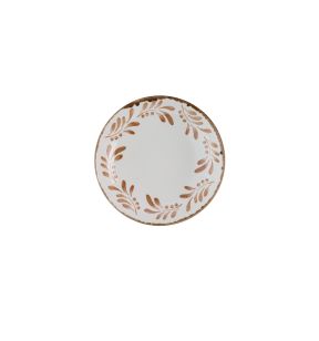 Assiette coupe creuse rond terracotta porcelaine vitrifiée Ø 25 cm Harvest Mediterranean Dudson
