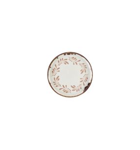 Vlakke plaat rond terracotta verglaasd Ø 21 Harvest Mediterranean Dudson