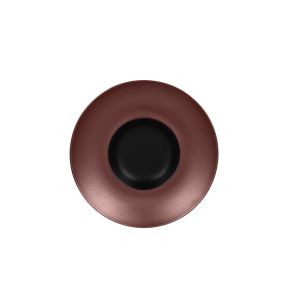 Extra diep bord rond zwart verglaasd Ø 25.6 Metal Fusion Rak