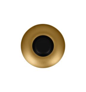 Extra diep bord rond zwart verglaasd Ø 25.6 Metal Fusion Rak