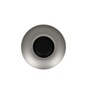 Extra diep bord rond zwart verglaasd Ø 25.6 Metal Fusion Rak