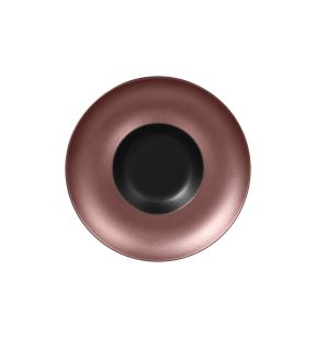 Extra diep bord rond zwart verglaasd Ø 29.2 Metal Fusion Rak