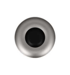 Extra diep bord rond zwart verglaasd Ø 29.2 Metal Fusion Rak