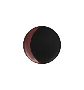 Diep bord rond zwart verglaasd Ø 23.4 Metal Fusion Rak