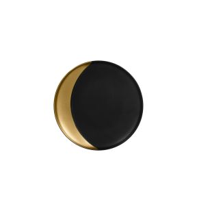 Diep bord rond zwart verglaasd Ø 23.4 Metal Fusion Rak