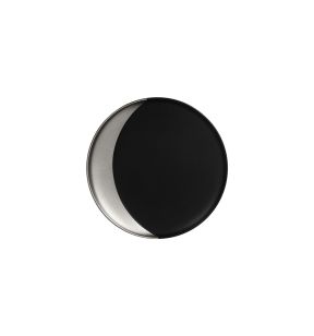 Diep bord rond zwart verglaasd Ø 23.4 Metal Fusion Rak